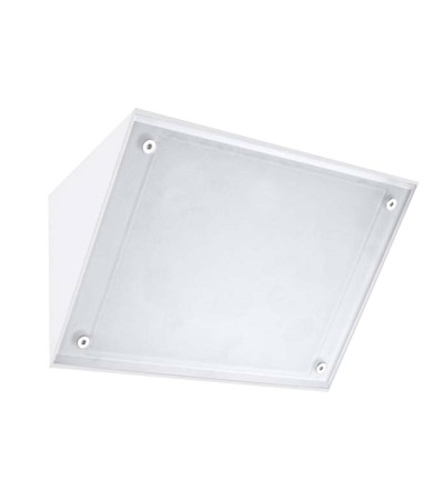 Applique LED Curie Glass White Medium IP65 14W LEDS-C4 05-9884-14-CM