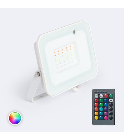 Projecteur LED 30W IP65 RGBW avec Télécommande IR