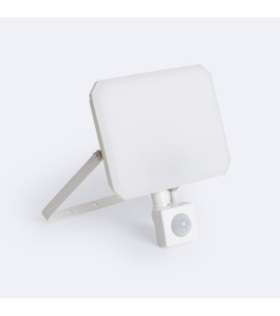 Projecteur LED 50W IP65 avec capteur PIR Blanc