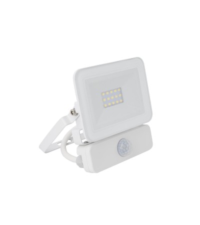 Projecteur LED Slim Crystal 120lm/W 10W IP65 avec Détecteur de Présence PIR