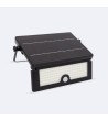 Projecteur LED Solaire 10W IP54 avec Détecteur de Mouvement PIR et Crépusculaire - 106367 - vue 1