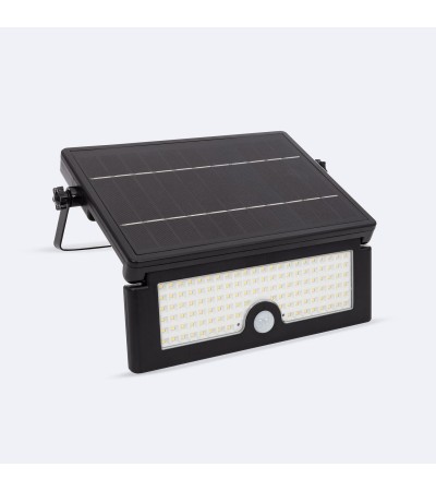 Projecteur LED Solaire 10W IP54 avec Détecteur de Mouvement PIR et Crépusculaire - 106367 - vue 3
