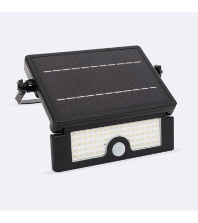 Projecteur LED Solaire 6W IP54 avec Détecteur de Mouvement PIR et Crépusculaire
