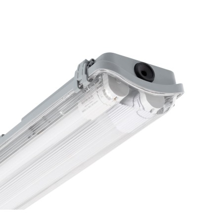 Réglette Etanche IP65 + 2 Tubes LED 150cm Connexion Latérale