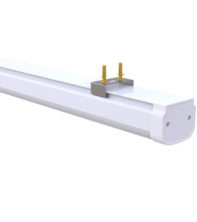 Réglette Étanche LED 60cm 18W Suspendue/Surface avec Détecteur de Mouvement Radar IP65 - 106880 - vue 2