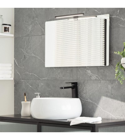 Applique LED Salle de Bain 5W Carl Noire pour Miroir