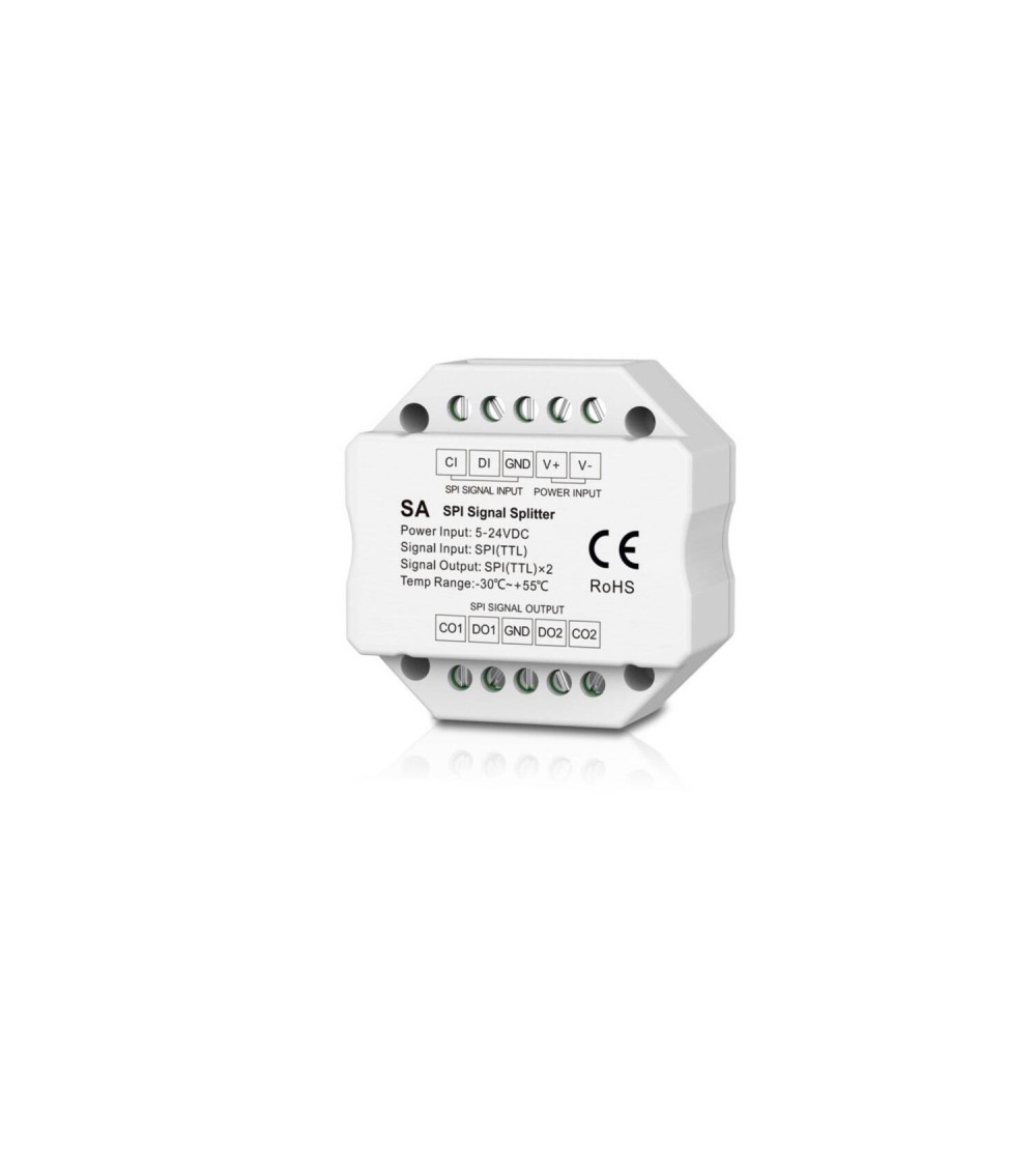 Splitter Diviseur de Signal Digital SPI Monochrome/RGB/RGBW 5-12-24V SKYDANCE SA - 121861