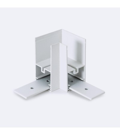 Raccord en L Horizontal pour Rail Magnétique SuperSlim Suspendu 25mm 48V
