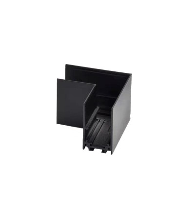 Raccord en L Horizontal pour Rail Magnétique Suspendu 20mm