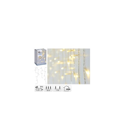Rideau de Guirlandes LED Extérieur 3m Transparent Carà¡mbano