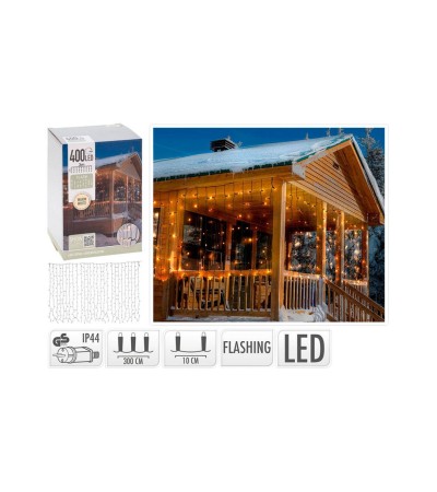Rideau Guirlande LED Extérieur 3m Flash