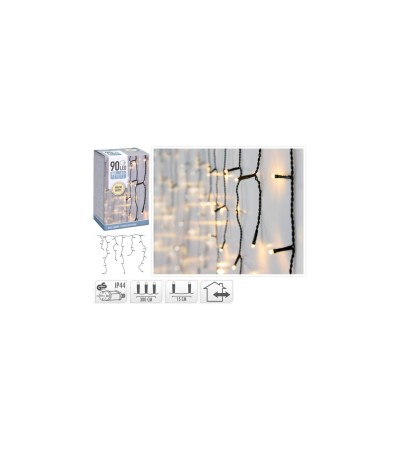 Rideau Guirlande LED Extérieur Carambano 3 m