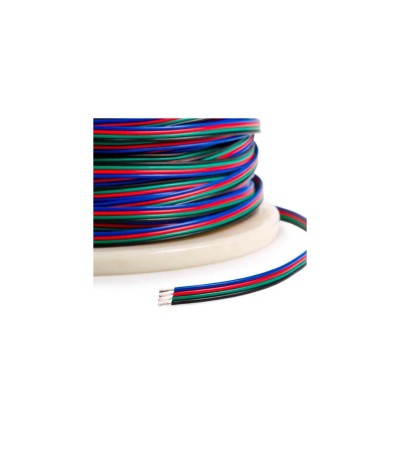 Rouleau 100m Gaine Câble Électrique Plat 0.5mm² pour Ruban LED - 72441 - vue 3