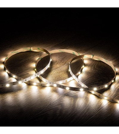 Ruban LED 12V SMD 30 LED/m 5m 7W/m 630lm/m Largeur 10mm Coupe 10cm IP20