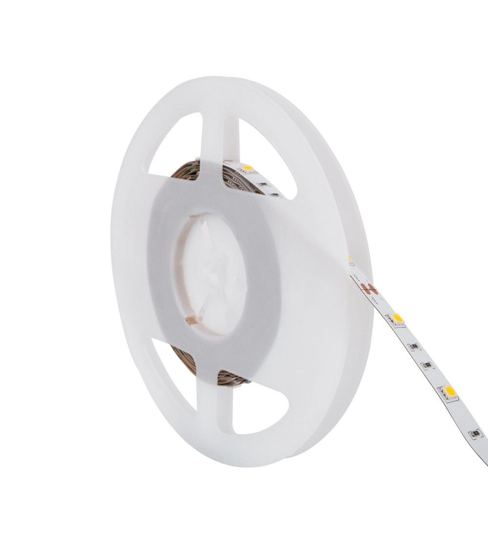 Ruban LED 12V SMD 30 LED/m 5m 7W/m 630lm/m Largeur 10mm Coupe 10cm IP20 - 62294 - vue 2