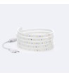 Ruban LED Dimmable 220V SMD 60 LED/m Chaud 6W/m 600lm/m Largeur 12mm Coupe 20cm IP65 Sur mesure - 112453 - vue 2