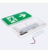 Éclairage de Secours LED Encastré/Saillie 130lm Permanent/Non Permanent avec Panneau IP65 Coupe 150x310 mm - 103911 - vue 8