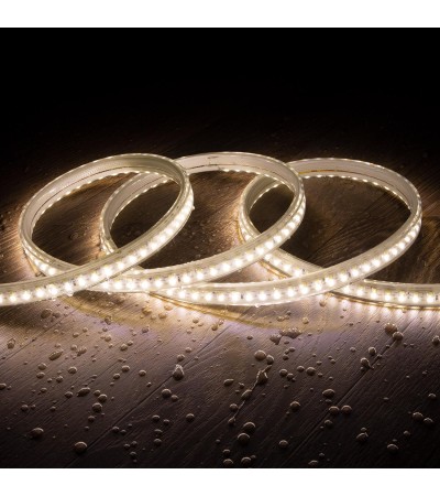 Ruban LED CCT 220V AC 220LED/m IP67 Largeur 15mm Coupe tous les 100cm