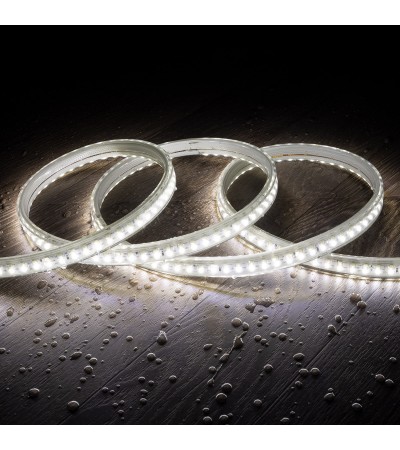 Ruban LED CCT 220V AC 220LED/m IP67 Largeur 15mm Coupe tous les 100cm - 91929 - vue 5