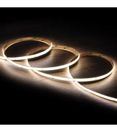 Ruban LED COB 24V DC 320LED/m 5m IP20 CRI90 Expert Color Largeur 8mm Coupe tous les 10cm - 96426 - vue 1