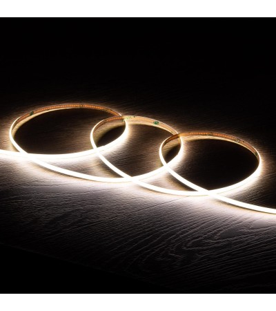 Ruban LED COB 24V DC 385 LED/m 5m IP20 CRI90 Super étroit Largeur 5mm Coupe tous les 4cm - 96432 - vue 1