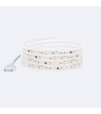 Ruban LED Dimmable 220V SMD2835 Auto-rectificateur 110 LED/m 1150 lm/m Largeur 12 mm IP65 Coupe tous less 10 cm Sur Mesure…