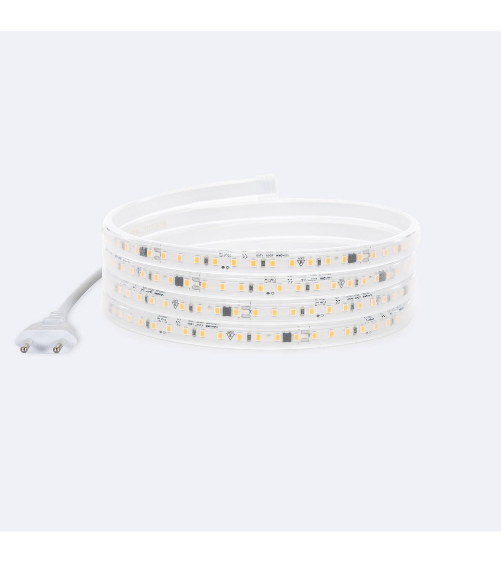 Ruban LED Dimmable 220V SMD2835 Auto-rectificateur 110 LED/m 1150 lm/m Largeur 12 mm IP65 Coupe tous less 10 cm Sur Mesure…