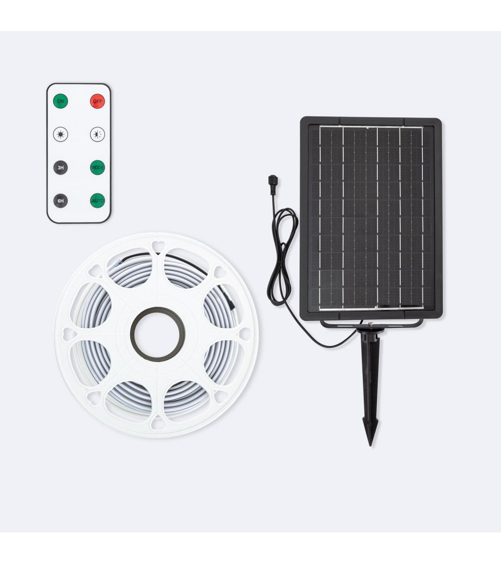 Ruban LED Extérieur Solaire 24V DC SMD2835 30 LED/m 15m IP65 Largeur 12mm Coupe 100 cm - 109832 - vue 1