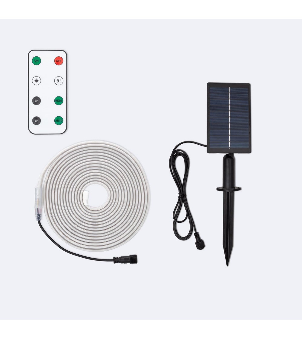 Ruban LED Extérieur Solaire 24V DC SMD2835 60 LED/m 5m IP65 Largeur 12mm Coupe 100 cm - 109822 - vue 1