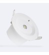 Eclairage de Secours LED Encastrable 120lm Non Permanent Rond Coupe à˜95 mm - 103916 - vue 3