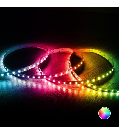 Ruban LED RGBW 24V DC SMD5050 60LED/m 5m IP20 Largeur 12mm Coupe 10cm