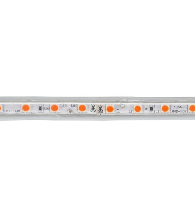 Ruban LED WiFi 220V AC 60 LED/m Orange IP65 sur Mesure Largeur 14mm Coupe tous les 100cm - 72223 - vue 4