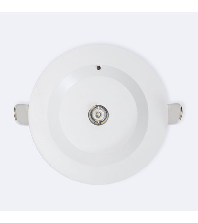 Eclairage de Secours LED Encastrable 120lm Non Permanent Rond Coupe à˜95 mm - 103916 - vue 4