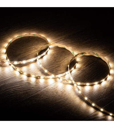 Ruban LED 12V SMD ZIG ZAG 60 LED/m 5m 7W/m 700lm/m Largeur 6mm Coupe 5cm IP20 - 84833 - vue 1