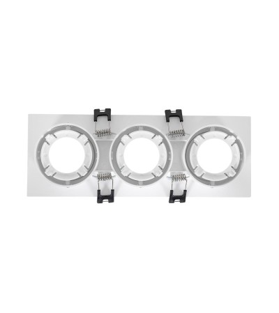 Spot Downlight Carré Inclinable GU10 6W Coupe 75x235mm PC - 78235 - vue 7