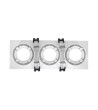 Spot Downlight Carré Inclinable GU10 6W Coupe 75x235mm PC - 78235 - vue 7