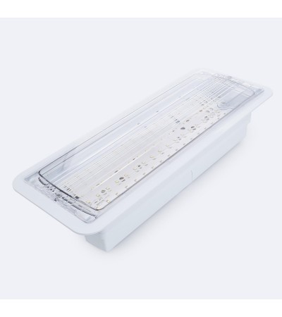 Éclairage de Secours LED Encastrable 160lm Permanent/Non Permanent Coupe 155x400 mm - 103913 - vue 1