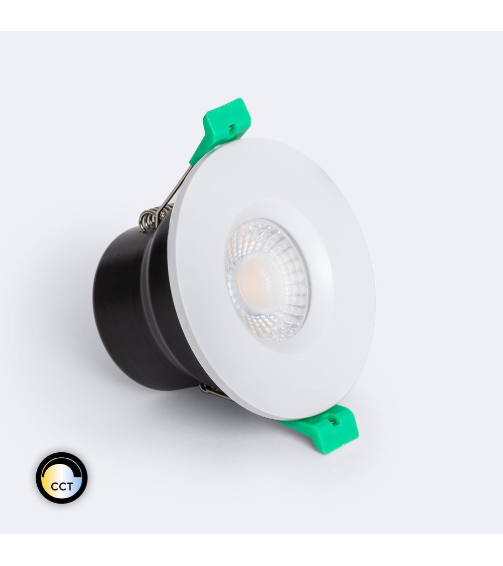 Spot Downlight Ignifuge LED 5-8W Rond Dimmable IP65 Coupe Ø 65 mm Solid Design - 112595 - vue 1
