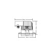 Spot Downlight Ignifuge LED 5-8W Rond Dimmable IP65 Coupe Ø 70 mm NF - 100227 - vue 7