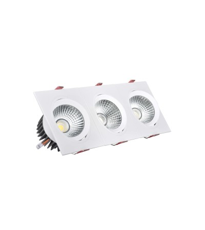 Spot Downlight LED 10W Rectangulaire Madison Coupe 255x75 mm