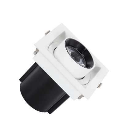 Spot Downlight LED 12W Carrée Amovible LIFUD Coupe 80x80 mm