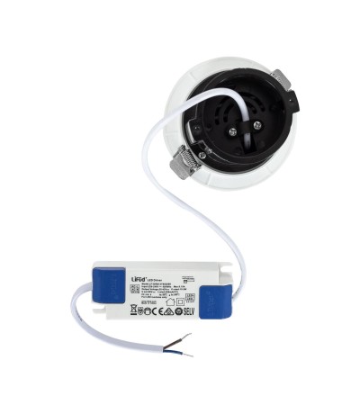 Spot Downlight LED 12W Rond Amovible LIFUD Coupe Ø 75mm - 78208 - vue 8
