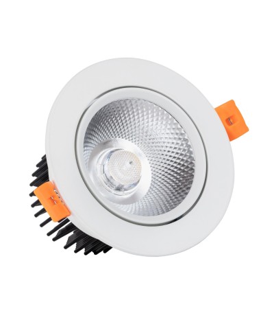 Spot Downlight LED 12W Rond COB CRI90 Coupe Ø 90 mm