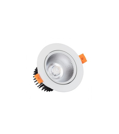 Spot Downlight LED 12W Rond Dimmable COB CRI90 Coupe Ø 90 mm