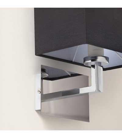 Applique Murale avec Abat-jour en Tissu Fulham Chrome Poli - 101873 - vue 2