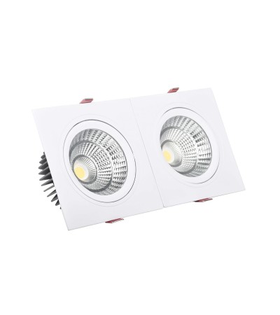 Spot Downlight LED 20W Rectangulaire Madison Coupe 205x90 mm