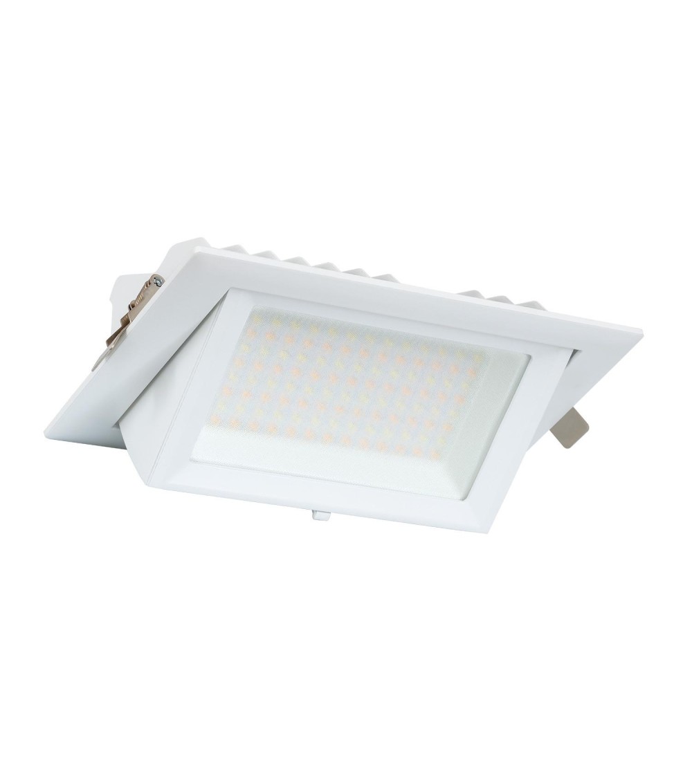 Spot Downlight LED 20W Rectangulaire Orientable SAMSUNG 130 lm/W LIFUD Coupe 210x125 mm - 63588 - vue 1