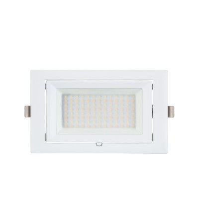 Spot Downlight LED 20W Rectangulaire Orientable SAMSUNG 130 lm/W LIFUD Coupe 210x125 mm - 63588 - vue 2