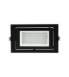 Spot Downlight LED 20W Rectangulaire Orientable SAMSUNG 130 lm/W LIFUD Coupe 210x125 mm Noir - 64328 - vue 2