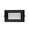 Spot Downlight LED 20W Rectangulaire Orientable SAMSUNG 130 lm/W LIFUD Coupe 210x125 mm Noir - 64328 - vue 4